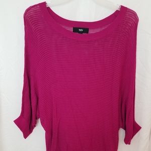Mossimo Women's Sweater Medium Open Knit Short Sleeve